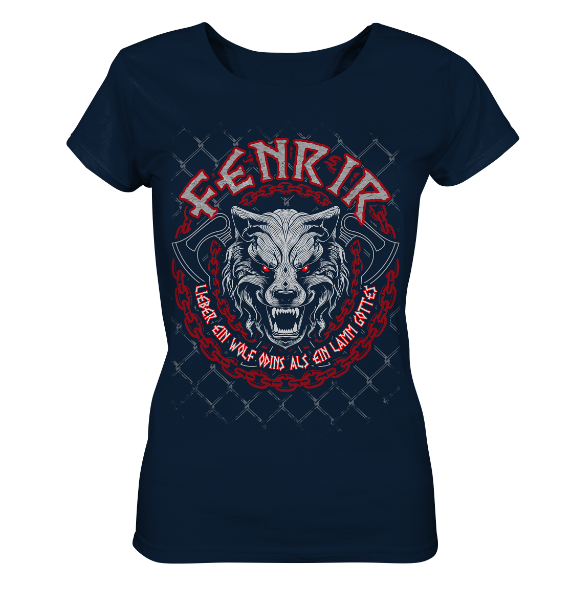 Nordic Wolf   Fenrir - Ladies Organic Shirt