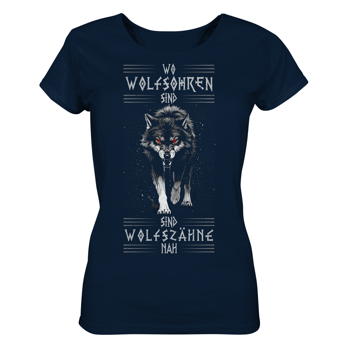 Wolfsohren Wolfszähne  - Ladies Organic Shirt