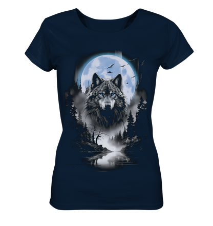 Wolf in Freier Natur - Ladies Organic Shirt