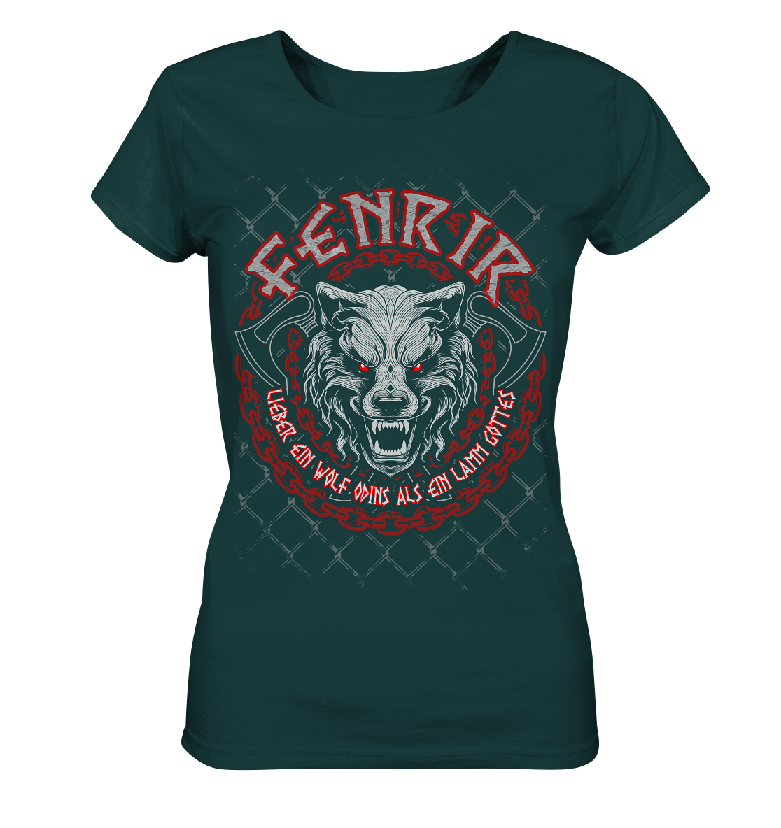 Nordic Wolf   Fenrir - Ladies Organic Shirt