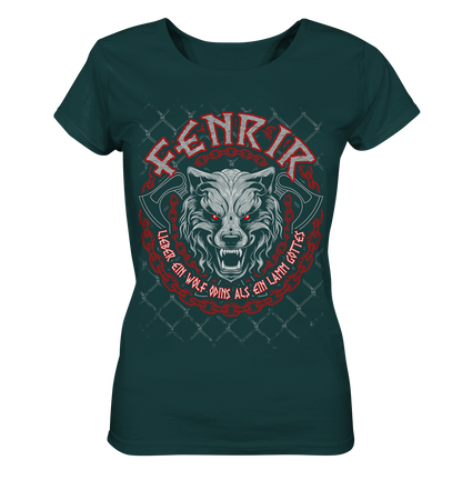 Nordic Wolf   Fenrir - Ladies Organic Shirt