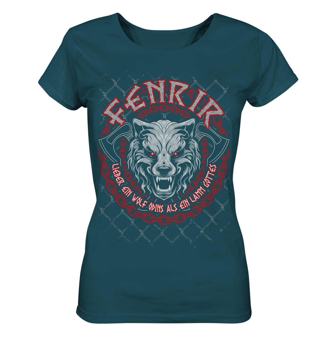 Nordic Wolf   Fenrir - Ladies Organic Shirt