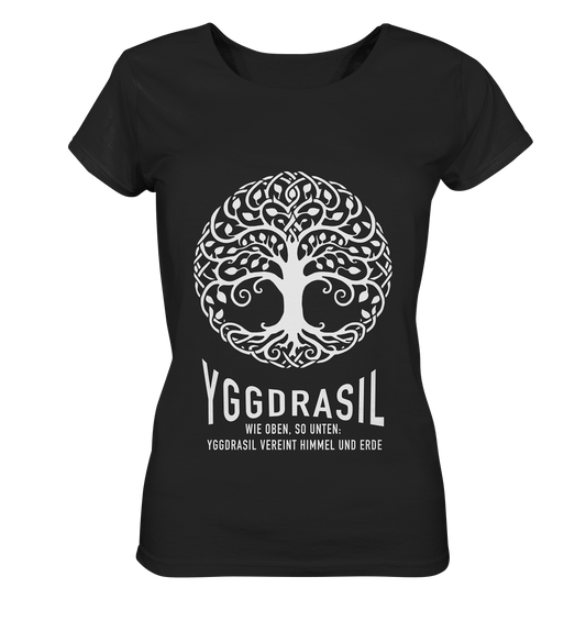 Yggdrasil Wie Oben, So Unten - Ladies Organic Shirt