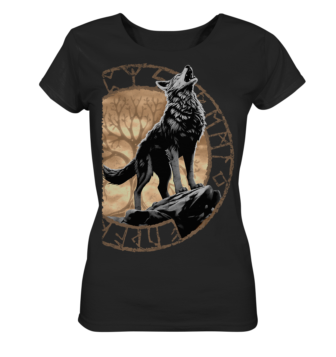 Wolf Yggdrasil  - Ladies Organic Shirt