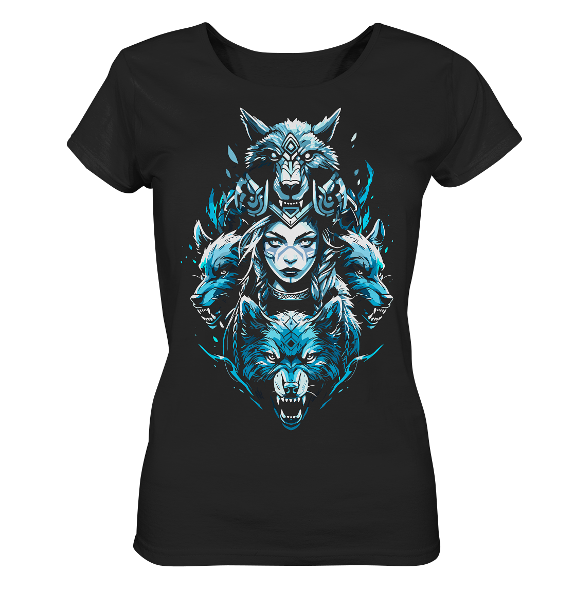 Kriegerin Wölfe - Ladies Organic Shirt