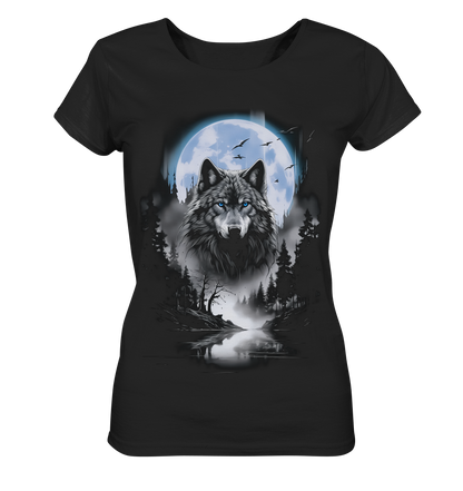 Wolf in Freier Natur - Ladies Organic Shirt