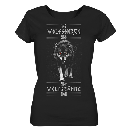 Wolfsohren Wolfszähne  - Ladies Organic Shirt