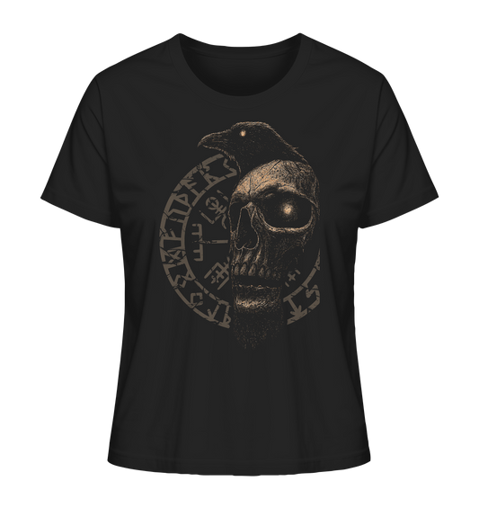 Rabe, Schädel, Vegvisir - Ladies Organic Shirt