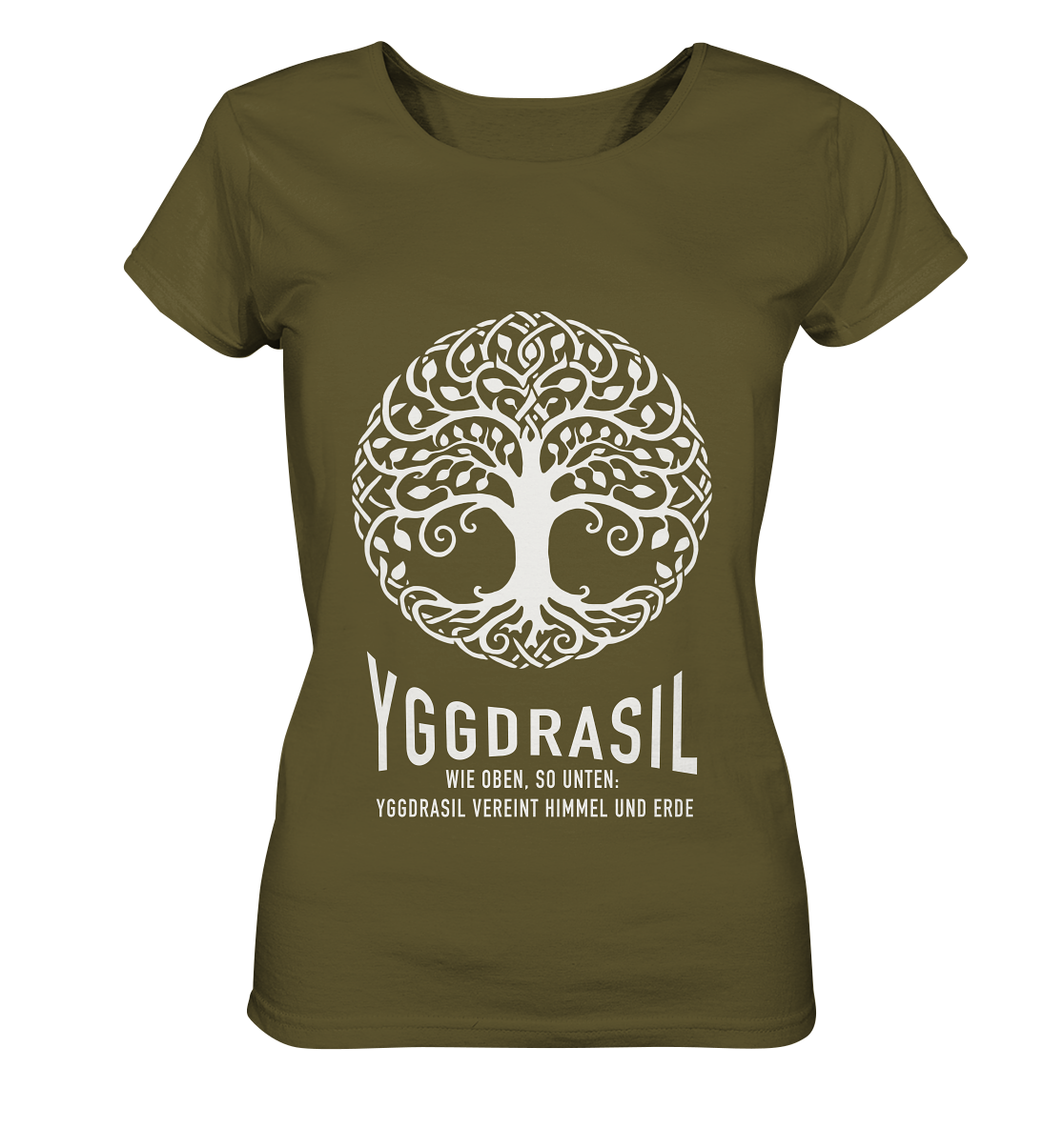 Yggdrasil Wie Oben, So Unten - Ladies Organic Shirt