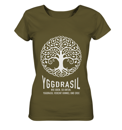 Yggdrasil Wie Oben, So Unten - Ladies Organic Shirt