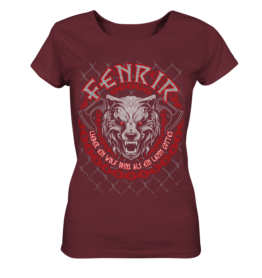 Nordic Wolf   Fenrir - Ladies Organic Shirt