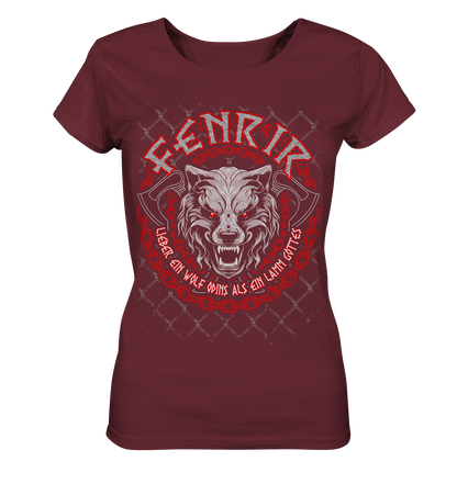 Nordic Wolf   Fenrir - Ladies Organic Shirt