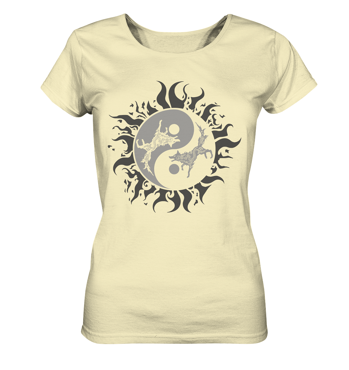 Odins Wölfe Geri und Freki  - Ladies Organic Shirt