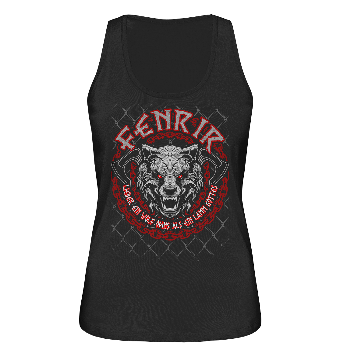 Nordic Wolf   Fenrir - Ladies Organic Tank-Top