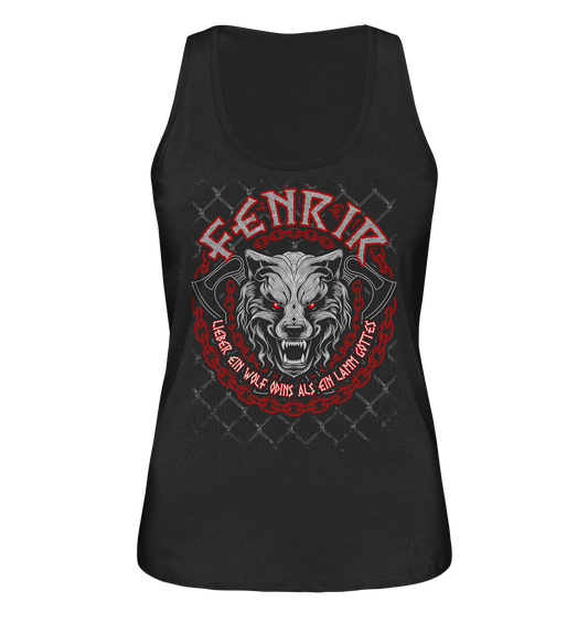 Nordic Wolf   Fenrir - Ladies Organic Tank-Top