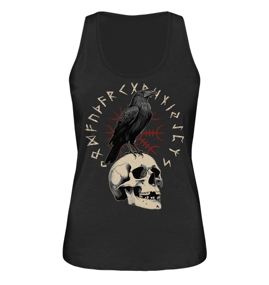 Rabe Schädel Futhark - Ladies Organic Tank-Top