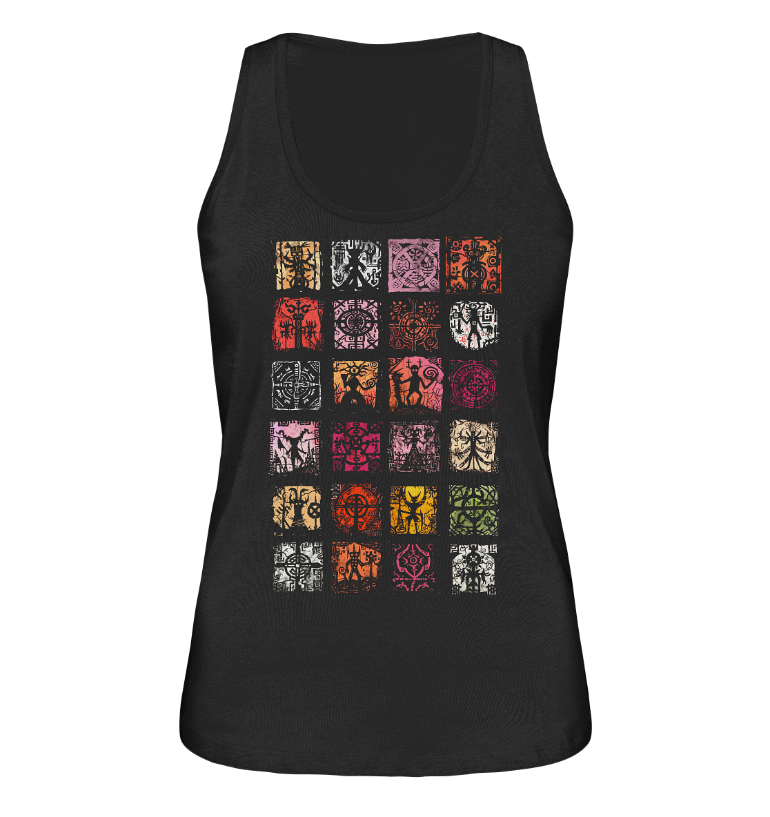 Abstrakte Nordische Symbole  - Ladies Organic Tank-Top