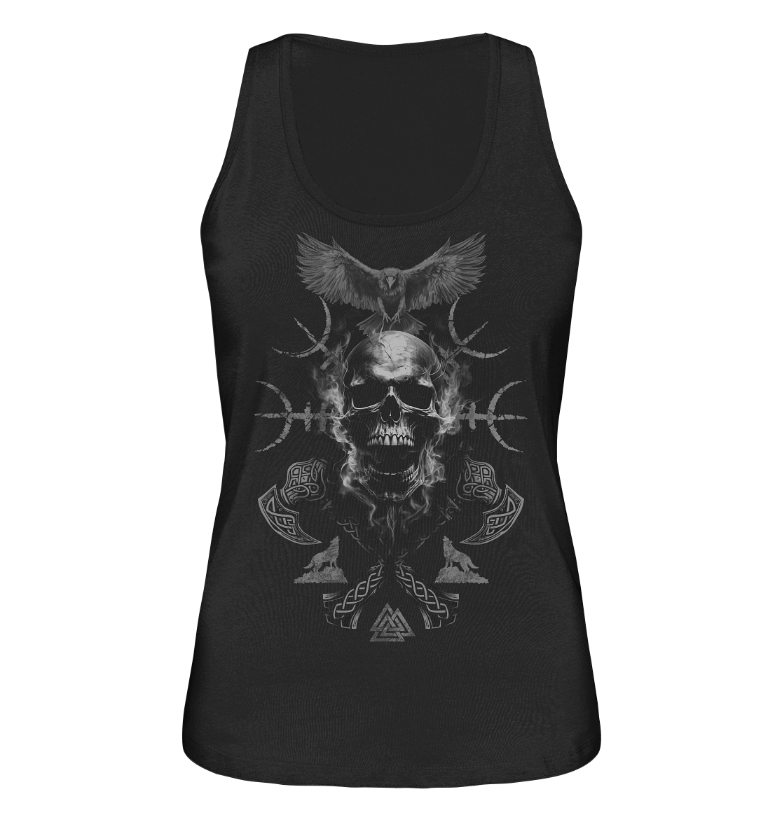 Skull Aegishjalmur - Ladies Organic Tank-Top