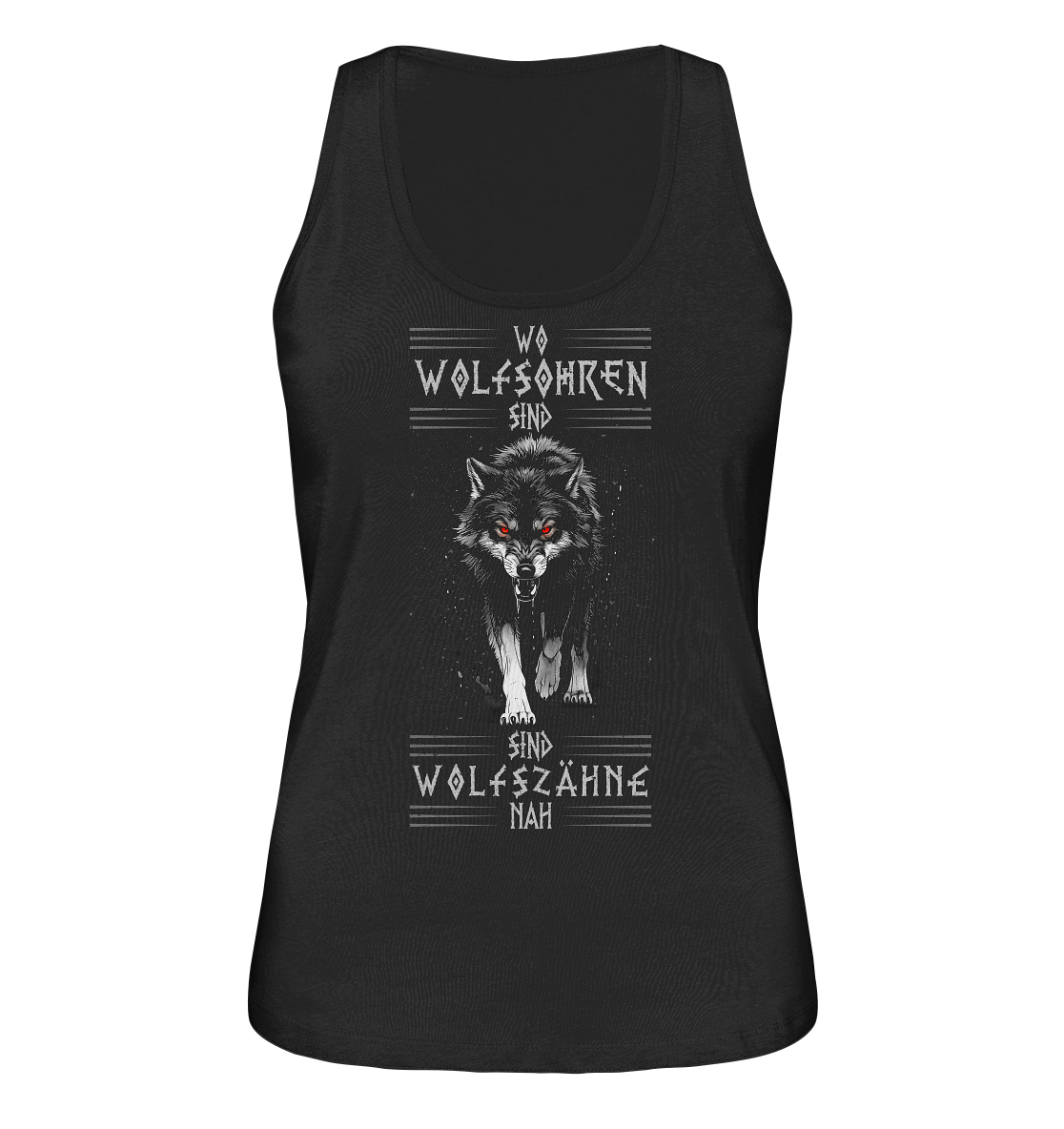 Wolfsohren Wolfszähne  - Ladies Organic Tank-Top