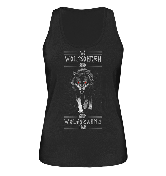 Wolfsohren Wolfszähne  - Ladies Organic Tank-Top