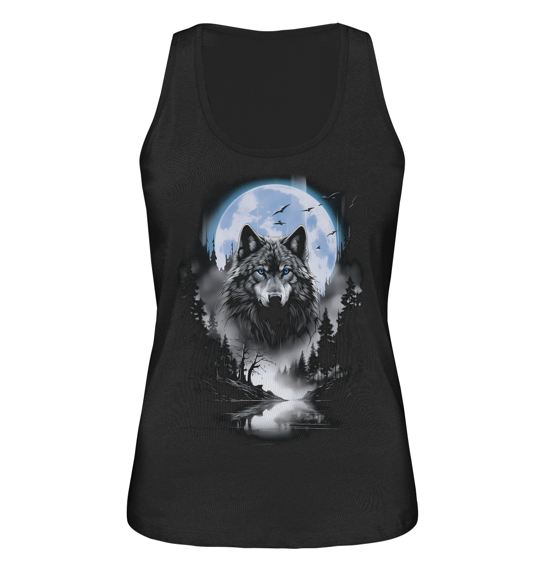 Wolf in Freier Natur - Ladies Organic Tank-Top