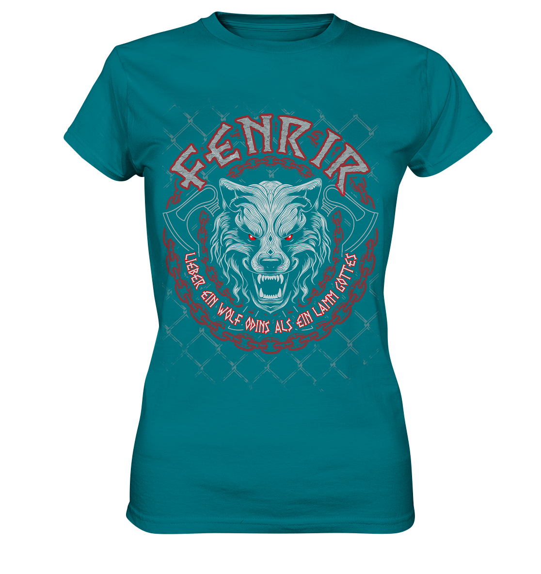 Nordic Wolf   Fenrir - Ladies Premium Shirt