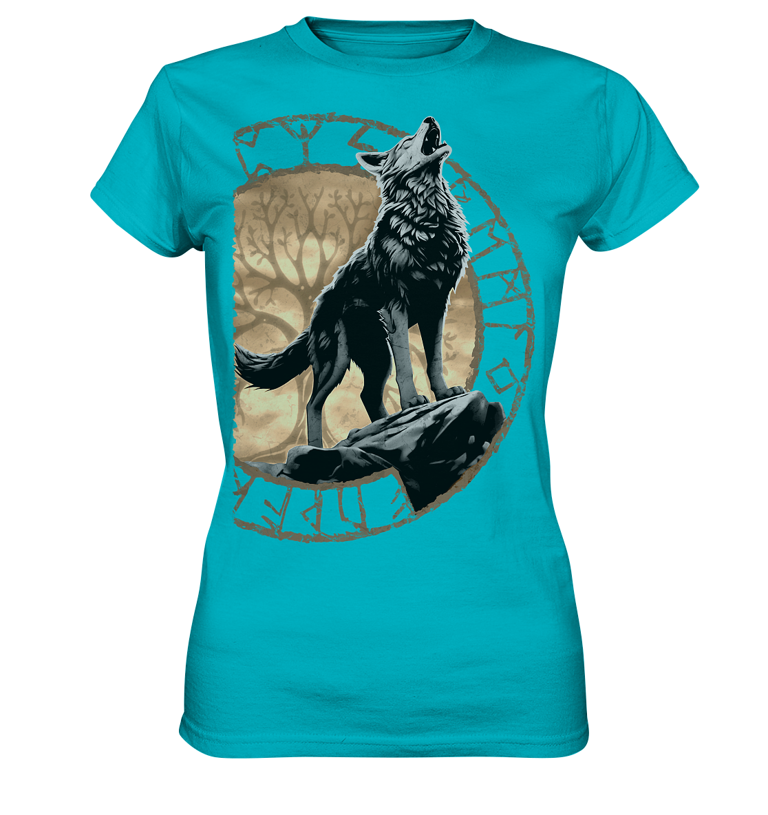 Wolf Yggdrasil  - Ladies Premium Shirt