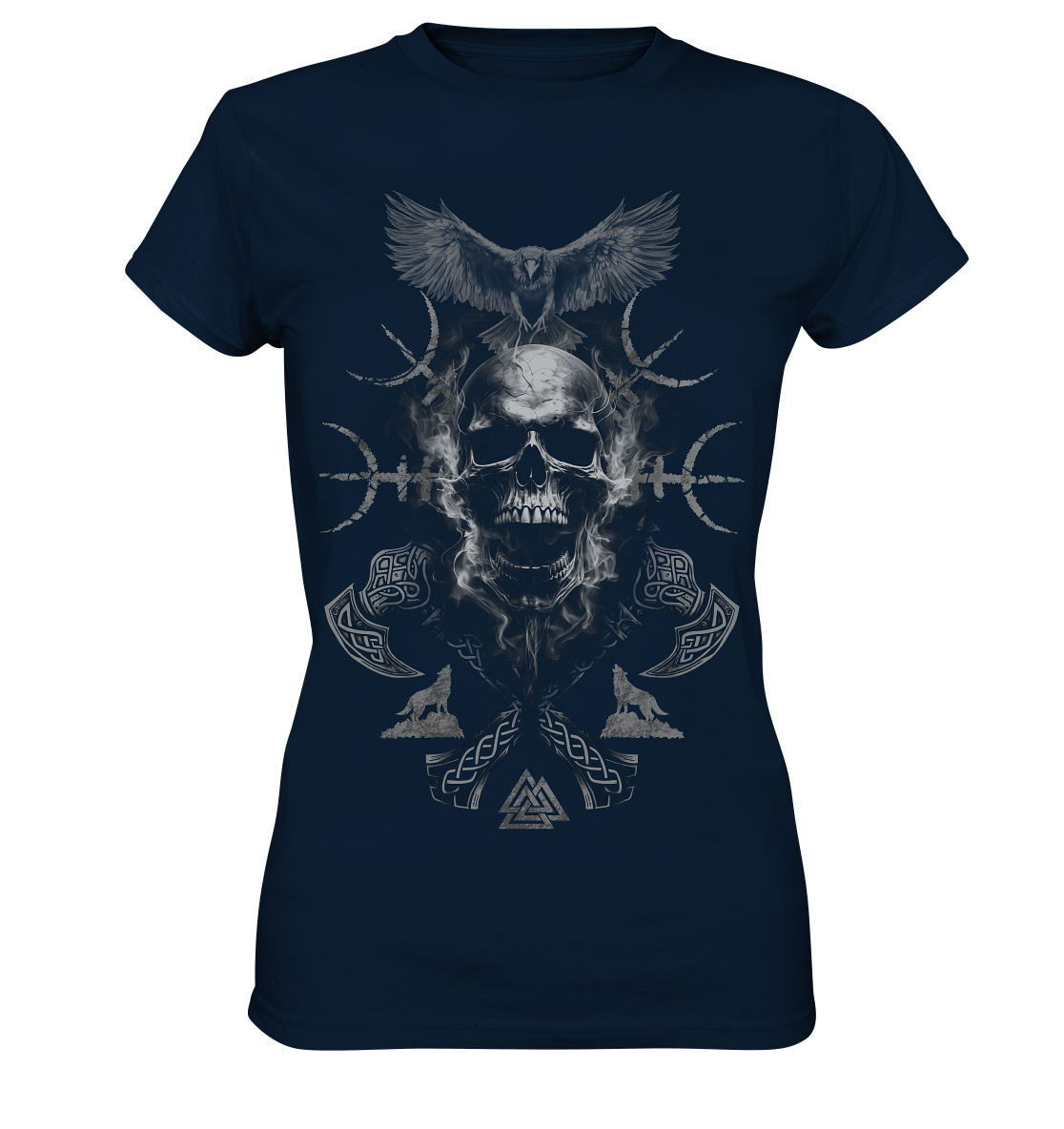 Skull Aegishjalmur - Ladies Premium Shirt