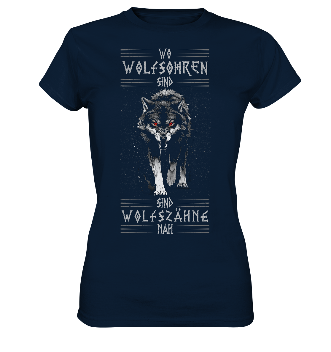 Wolfsohren Wolfszähne  - Ladies Premium Shirt