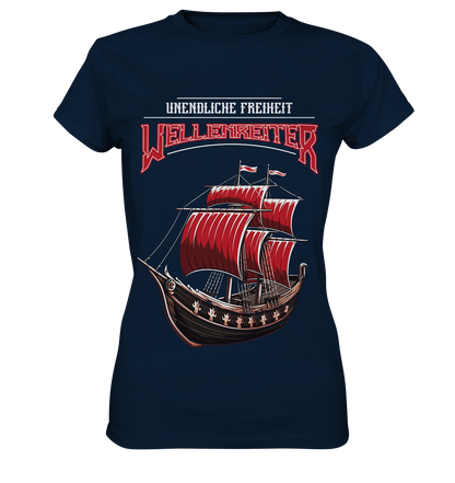 Wellenreiter Wikingerschiff  - Ladies Premium Shirt