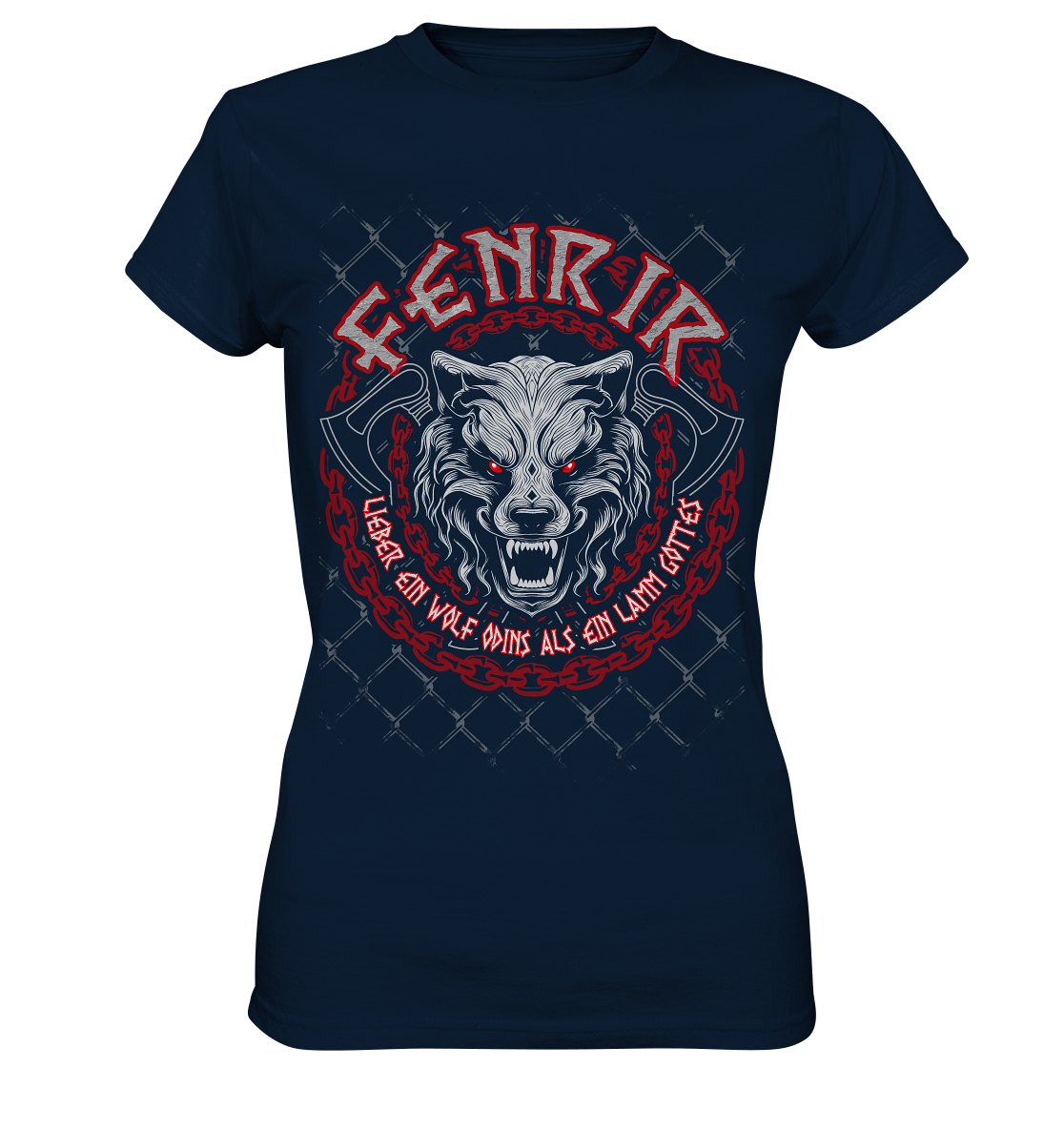 Nordic Wolf   Fenrir - Ladies Premium Shirt