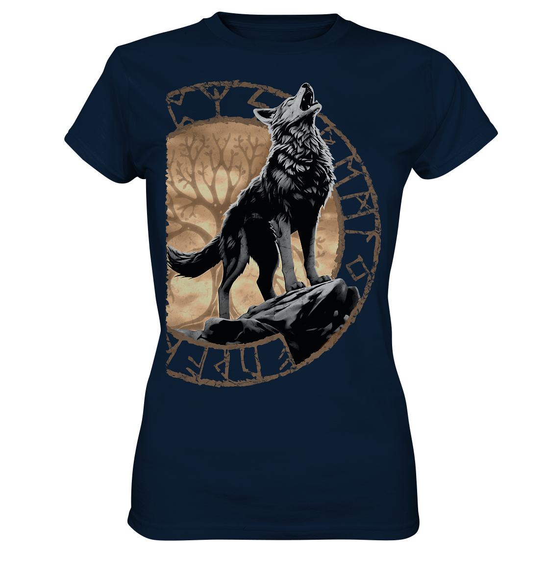 Wolf Yggdrasil  - Ladies Premium Shirt