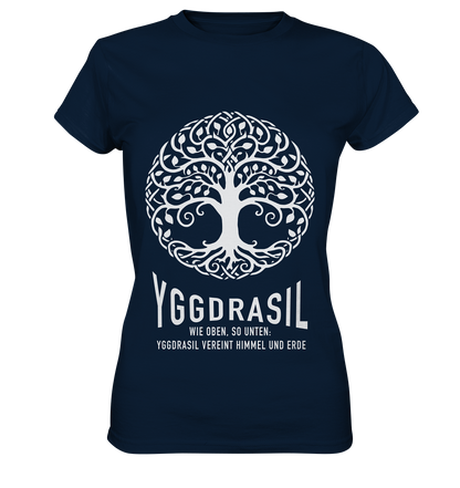 Yggdrasil Wie Oben, So Unten - Ladies Premium Shirt