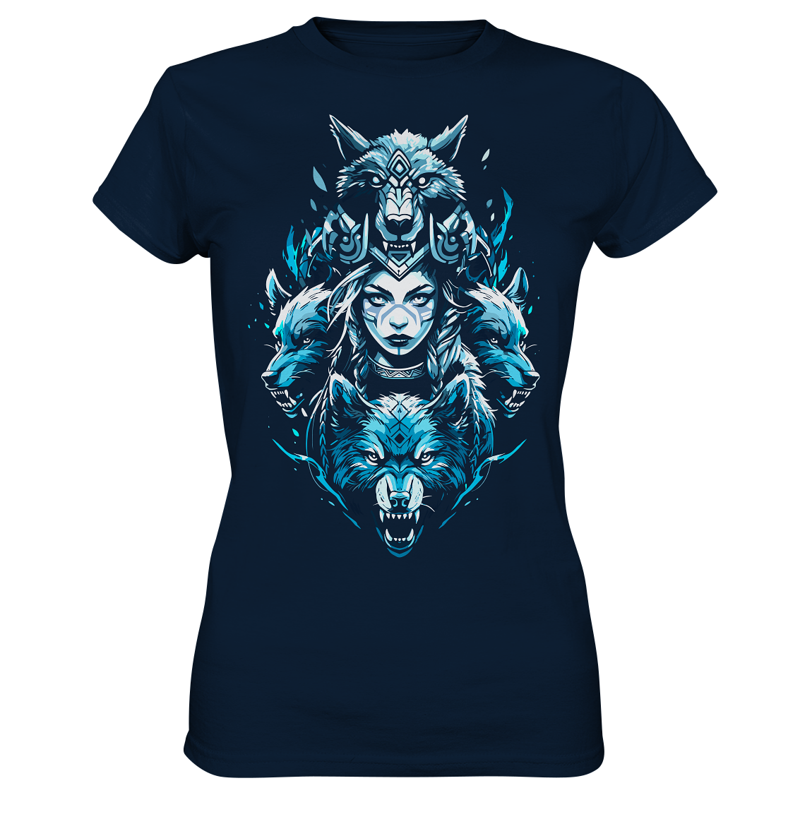 Kriegerin Wölfe - Ladies Premium Shirt