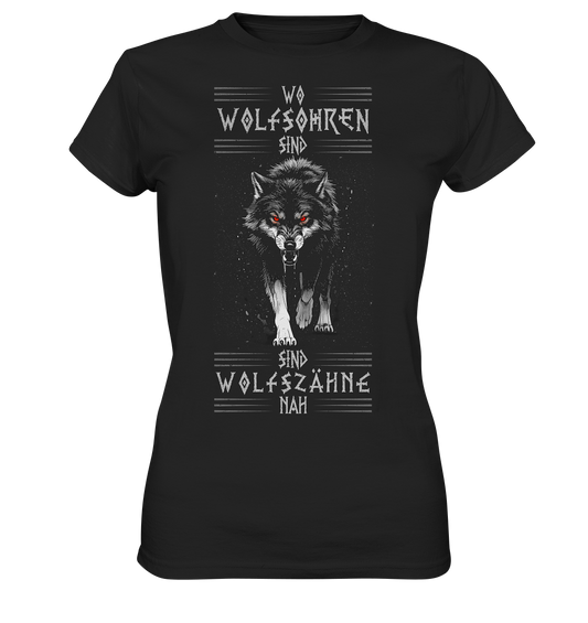 Wolfsohren Wolfszähne  - Ladies Premium Shirt