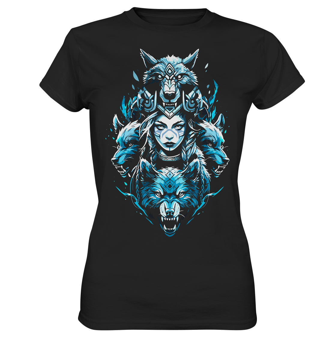 Kriegerin Wölfe - Ladies Premium Shirt