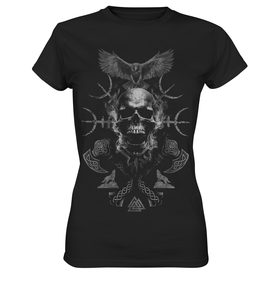 Skull Aegishjalmur - Ladies Premium Shirt