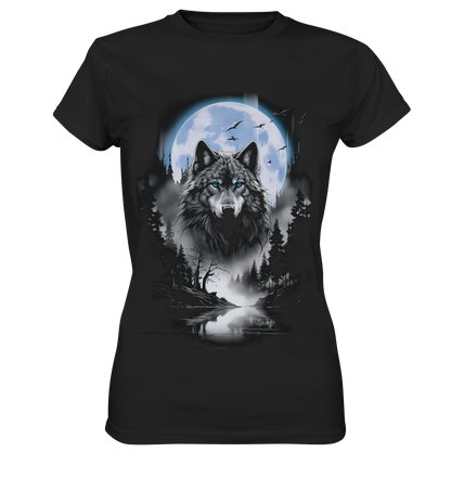 Wolf in Freier Natur - Ladies Premium Shirt