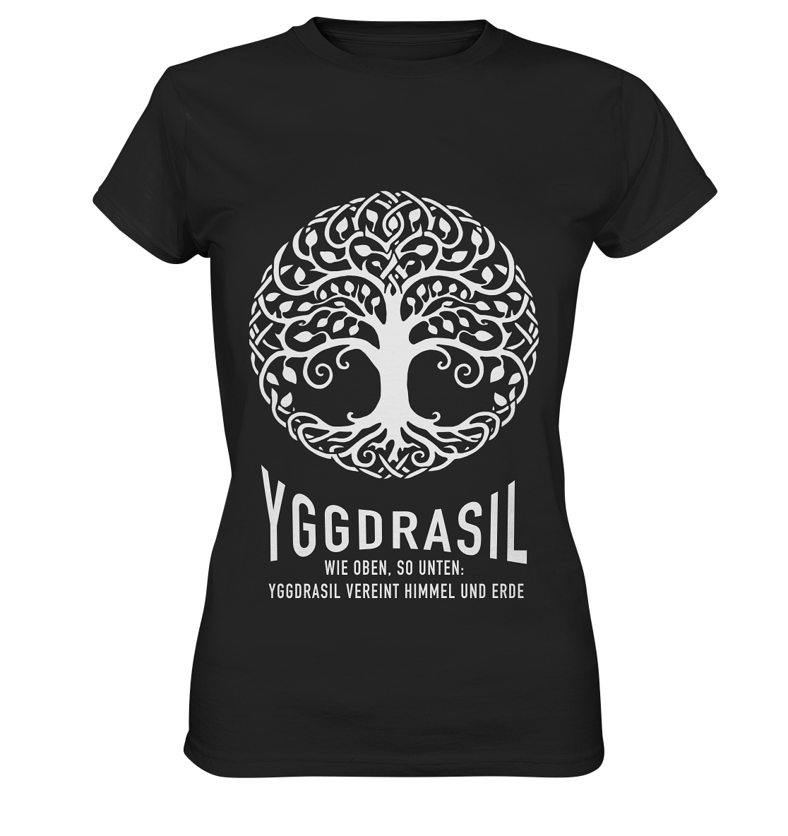 Yggdrasil Wie Oben, So Unten - Ladies Premium Shirt