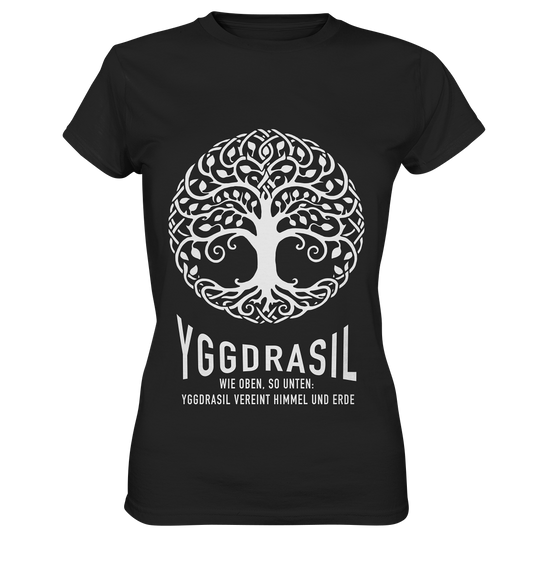 Yggdrasil Wie Oben, So Unten - Ladies Premium Shirt