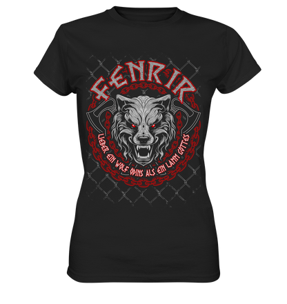 Nordic Wolf   Fenrir - Ladies Premium Shirt