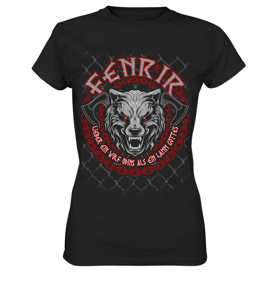 Nordic Wolf   Fenrir - Ladies Premium Shirt