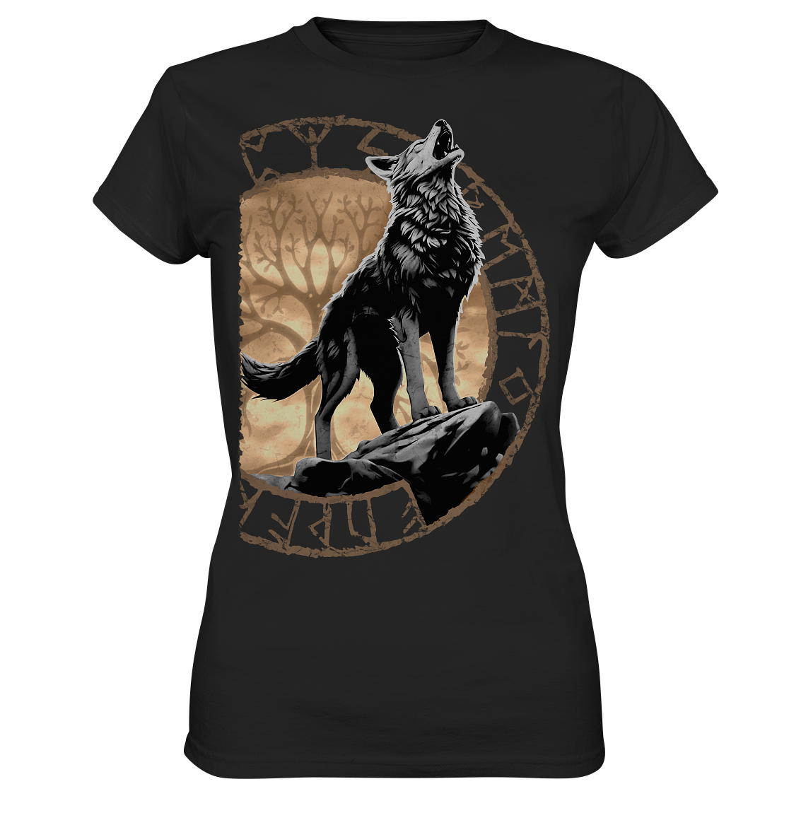 Wolf Yggdrasil  - Ladies Premium Shirt