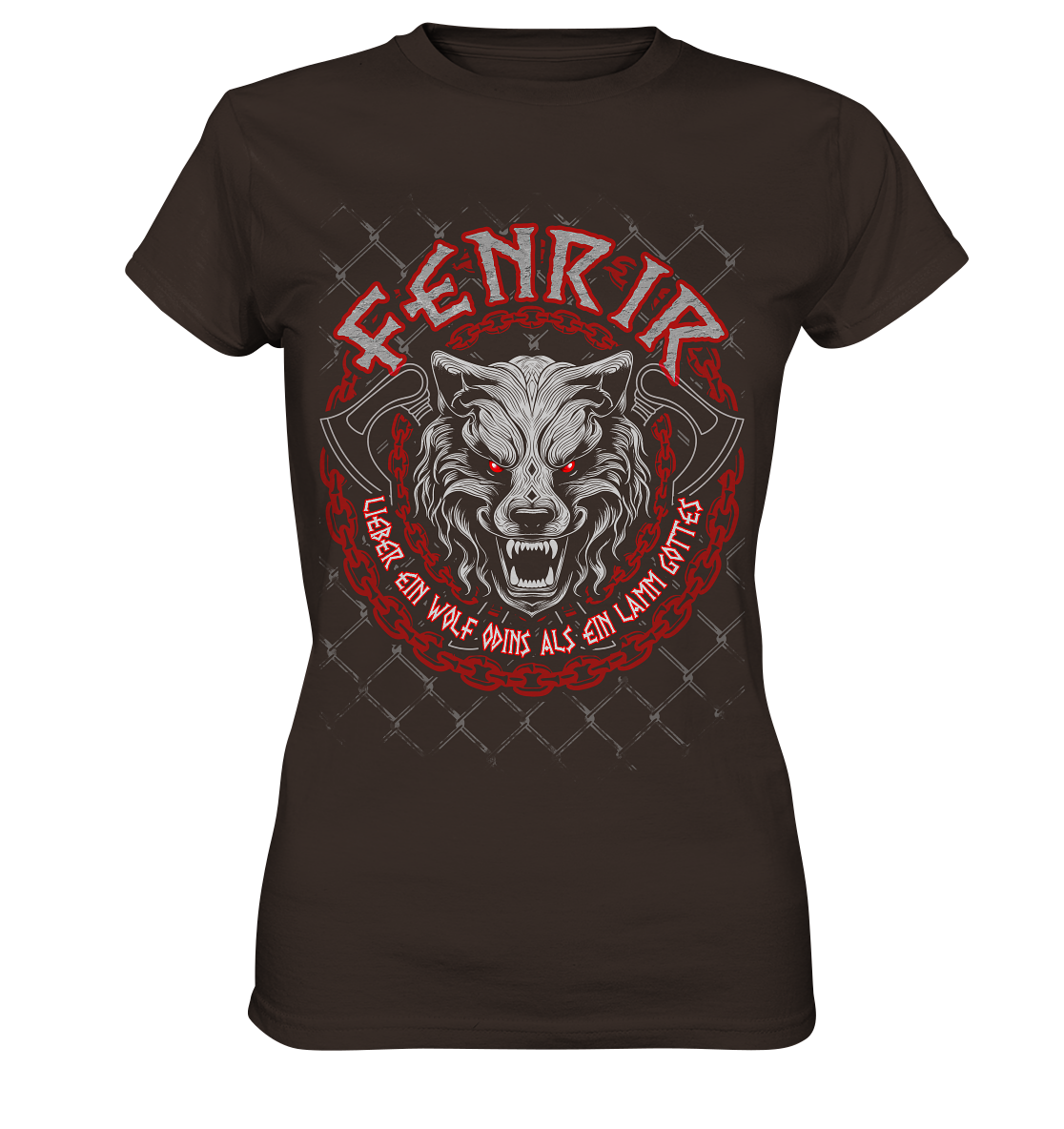 Nordic Wolf   Fenrir - Ladies Premium Shirt