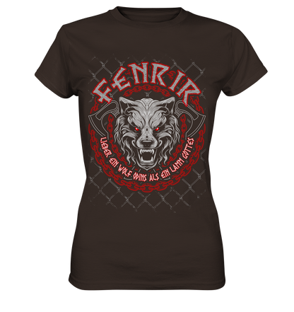 Nordic Wolf   Fenrir - Ladies Premium Shirt