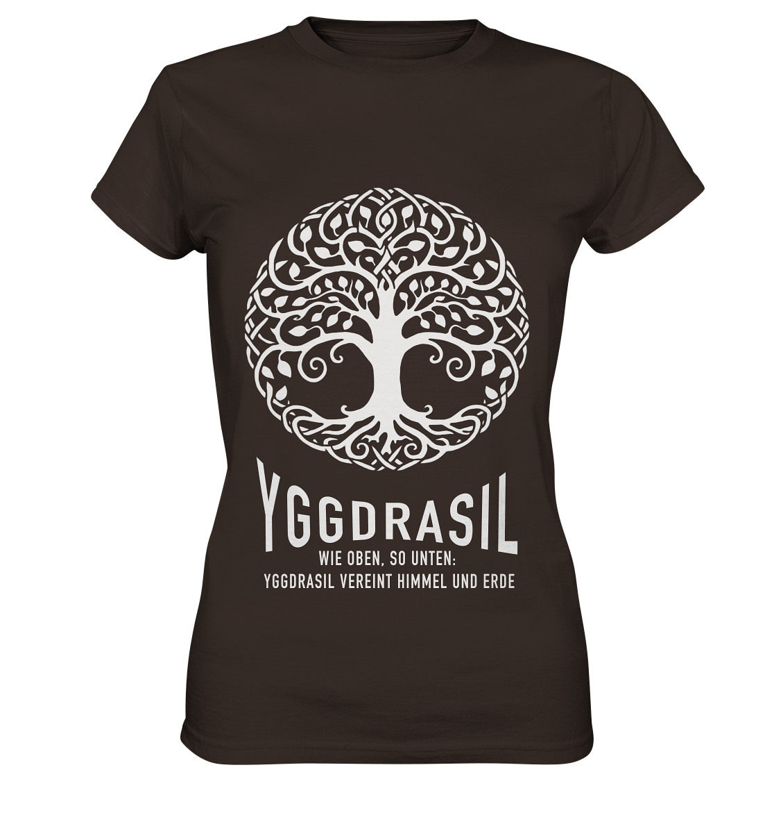 Yggdrasil Wie Oben, So Unten - Ladies Premium Shirt