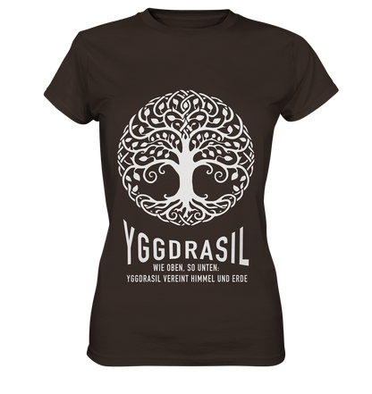 Yggdrasil Wie Oben, So Unten - Ladies Premium Shirt