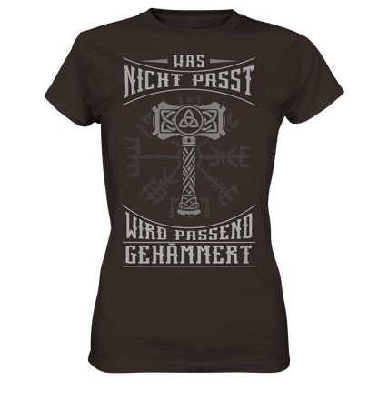 Was Nicht Passt ....  - Ladies Premium Shirt