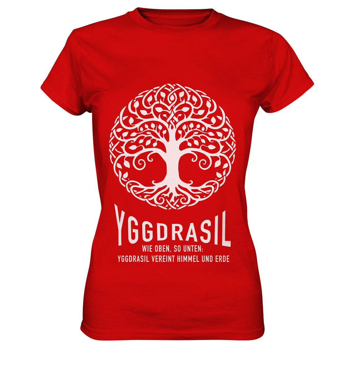 Yggdrasil Wie Oben, So Unten - Ladies Premium Shirt