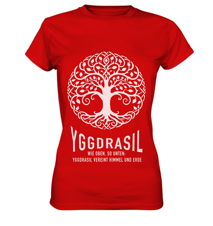 Yggdrasil Wie Oben, So Unten - Ladies Premium Shirt